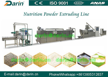 خط تولید ماشین آلات اکسترودر مواد غذایی پودر برنج تغذیه 150 کیلوگرمی / ساعت