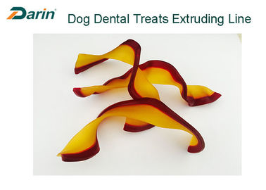 دستگاه اکستروژن غذای سگ شکل با رنگ بی - رنگ، خط فرآوری اسنک را درمان می کند