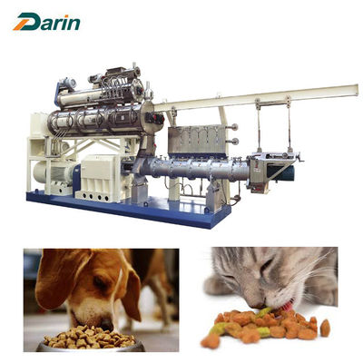 PLC Control 5ton 150kg / Hr دستگاه اکسترودر مواد غذایی حیوان خانگی برای رفتارهای سگ