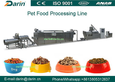 دوش پیچ خورده پت غذا دستگاه اکسترودر، تجهیزات تولید سگ مواد غذایی