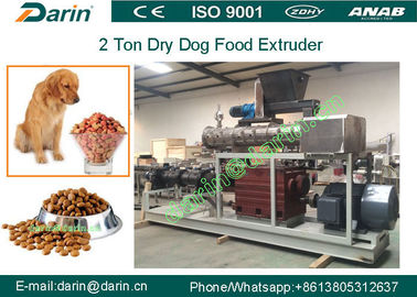 تجهیزات اکسترودر غذای حیوان خانگی Kibble Dog / Processing Machine با دو پیچ
