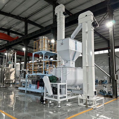 ماشین دو پیچ اکسترودر برای خط تولید میان وعده ماهی سگ حیوانات خانگی