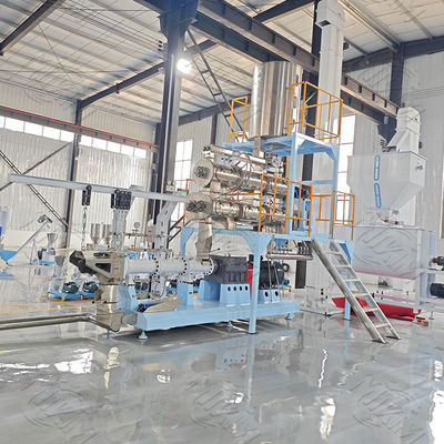 ماشین دو پیچ اکسترودر برای خط تولید میان وعده ماهی سگ حیوانات خانگی