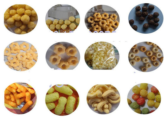 SS304 ذرت پف اسنک دستگاه دستگاه اکسترود مواد غذایی