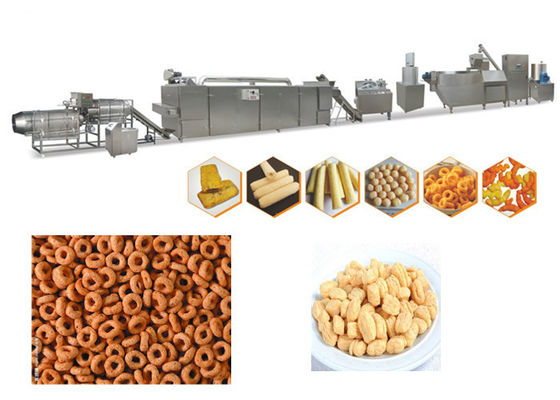70kw 3 فاز 150kg / H ماشین اسنک پف استیل