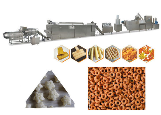 70kw 3 فاز 150kg / H ماشین اسنک پف استیل