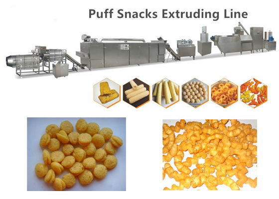 دستگاه تولید پفک ذرت 304 فولاد ضد زنگ 150 کیلوگرم در ساعت