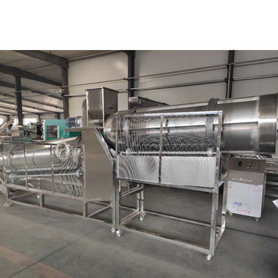 دستگاه اکسترودر اکسترودر غذای اسنک پف ذرت، فولاد ضد زنگ دو پیچ