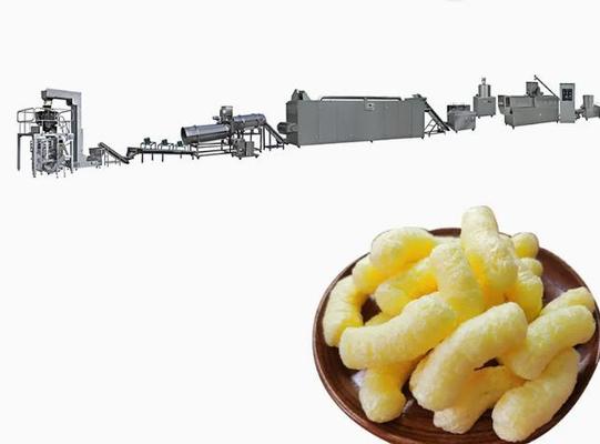 مواد غذایی کم مصرف اسنک مواد غذایی پف اکسترودر ماشین / دستگاه تولید کننده پف