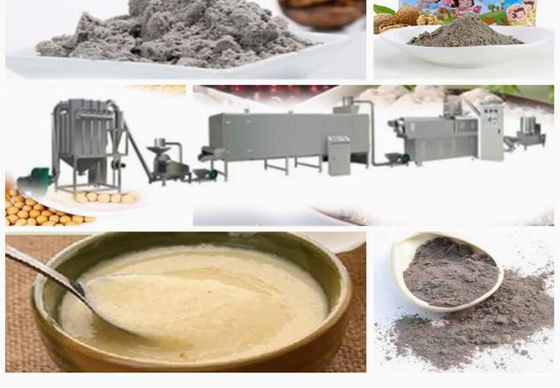 پودر برنج پودر مواد غذایی ماشین اکسترودر / خط تولید