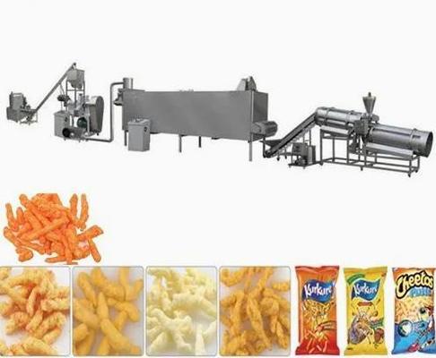 خط اکسترودر تک پیچ اسلحه 3D خط تولید غذای پلت برای گندم، برنج، ذرت
