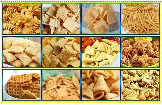 دستگاه اکسترودر اسنک دونفره 3D / 2D دستگاه پاستوریزه الکتریکی