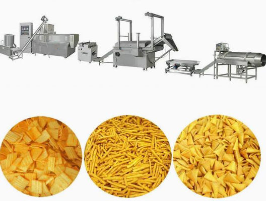 CE ISO9001 تایید 3D 2D خط اکسترود شده سرخ کردن مواد غذایی پردازش خوراک اسنک