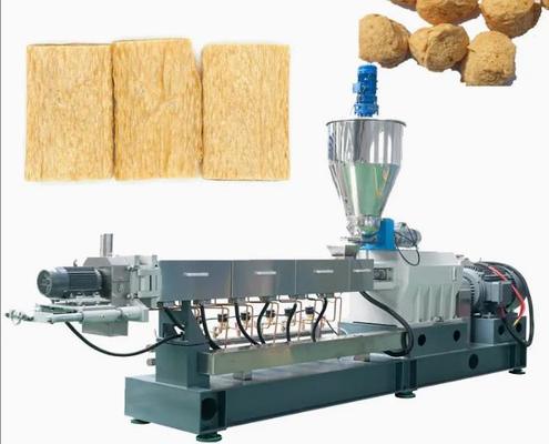 عملکرد فوق العاده فولاد ضد زنگ اکسترودر صنعتی Soya Nuggets صنعتی