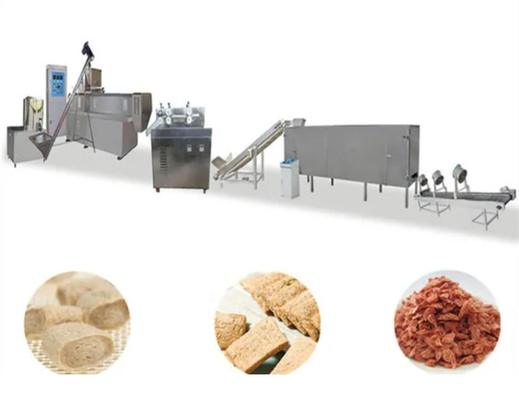 ماشین آلات اکسترودر Soya صرفه جویی انرژی، تجهیزات پردازش مواد غذایی Soya Nuggets