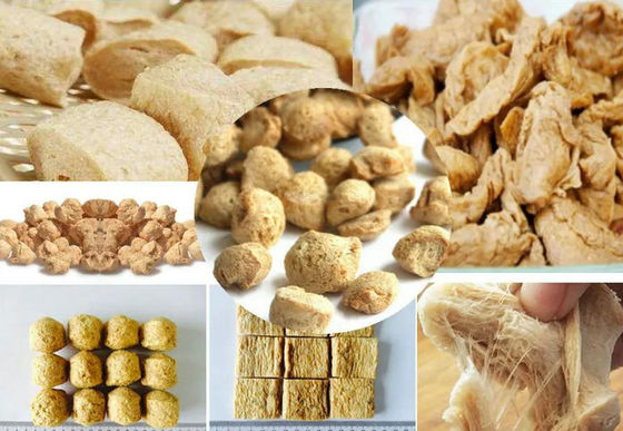 ماشین آلات اکسترودر Soya صرفه جویی انرژی، تجهیزات پردازش مواد غذایی Soya Nuggets