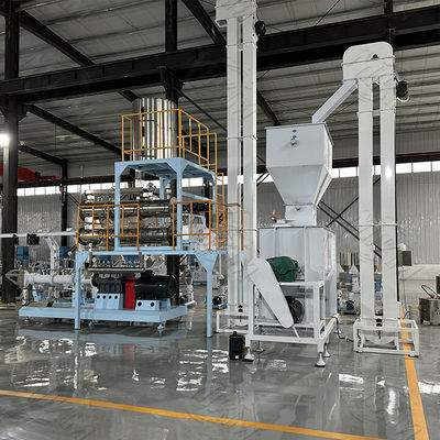 High Quality Professional Automatic fish feed pellet processing machine Twin Screw Extruder Pet Dog Cat Fish Food Making Machine Production Line