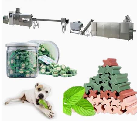 دستگاه اکسترودر تجهیزات پردازش غذا با اشکال مختلف سگ جویدن اسنک