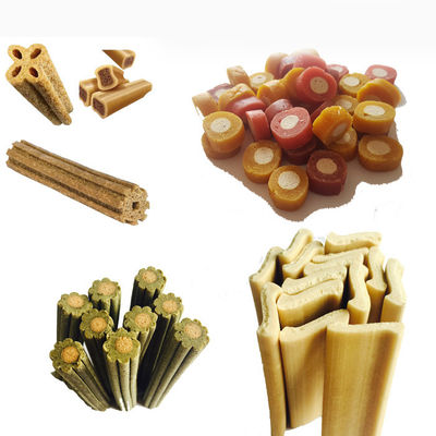 دستگاه اکسترودر تجهیزات پردازش غذا با اشکال مختلف سگ جویدن اسنک