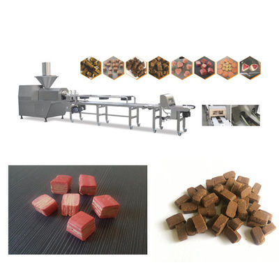 خط پردازش غذای حیوانات خانگی نرم اکسترودر سرد مراقبت از دندان با صفحه لمسی