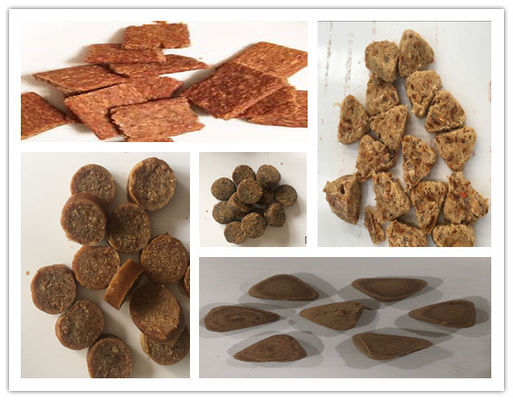 مواد غذایی حیوان خانگی خط تولید تجاری گوشت / ماهی / گوشت گاو گیری تشنجی / ماشین های قالب گیری