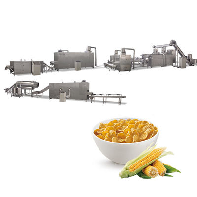دانه صبحانه Kellogg دانه غلات دانه پردازش خط خط Stailess Steel زیمنس موتور PLC