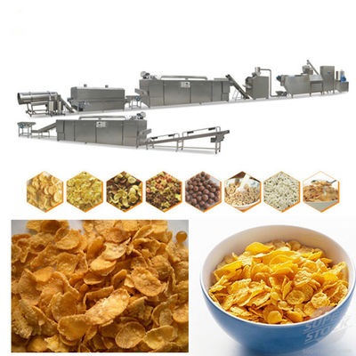 دانه صبحانه Kellogg دانه غلات دانه پردازش خط خط Stailess Steel زیمنس موتور PLC