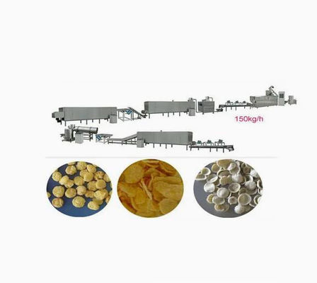 300-350 کیلوگرم / ساعت خط تولید ذرت دانه ای، دستگاه اکسترودر snack snack