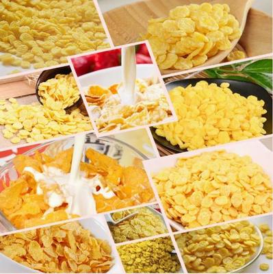 200-500kg Kellogg دانه های صبحانه سرخ شده دانه های ذرت خط فرآوری مواد غذایی میان وعده ماشین اکستروژر