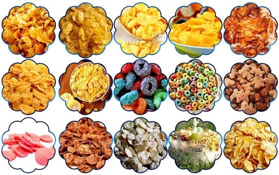 ظرفیت انبوه ذرت دانه ای دستگاه اتوماتیک تولید مواد غذایی برای میان وعده های غلات می باشد