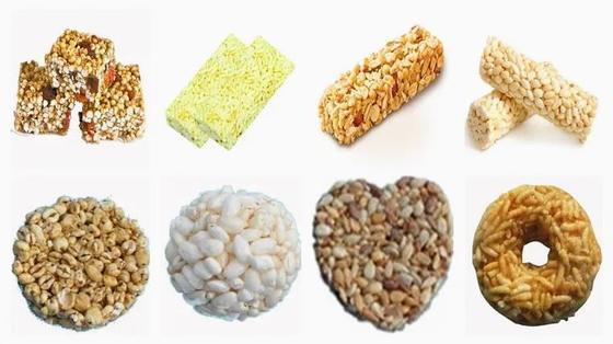 دستگاه کیک برنج پخته شده و دستگاه پف گندم برای ارزن، گندم