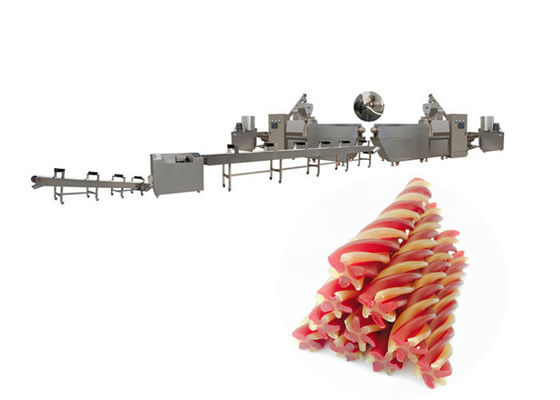 دندانه داران سگ غذا اکسترودر دوتای رنگ پیچ خورده Bacon Dental Treas Single Screw