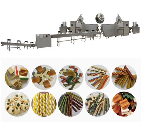 Ss دندانپزشکی مراقبت از سگ مواد غذایی اکسترودر آدامس سبک اسنک مواد غذایی خط تولید