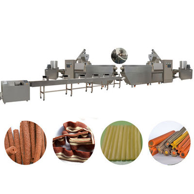 سگ کوچک استخوان درمان اسنک مواد غذایی خط تولید مواد غذایی، دستگاه غذا خوردن سگ پیچ خورده