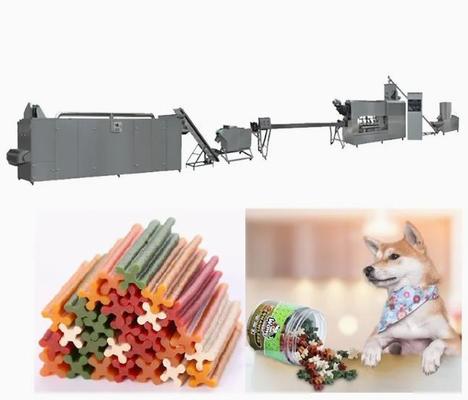 خط تولید مواد غذایی اکسترودر تک تک پیچ اکسترودر Continuous &amp; Automatic Dog Food