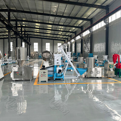 500-2000kg/h Cat Dog Rabbit Feed Pellet Making Extrusion Processing Line