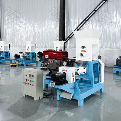 اتوماتیک 200 کیلوگرم / ساعت شناور مرغ تغذیه Extruder پالت ساخت ماهی سگ مواد غذایی ماشین پیچ و بشکه برای ماهی