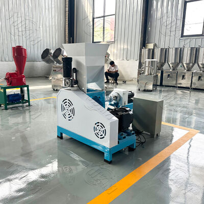 ماشین جدید آسیاب خشن نوع خشک خوراک ماهی شناور خوراک میگو گلوله پفینگ ماشین extruder خوراک برای دامداری