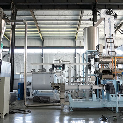 خط إنتاج علف الأسماك العائم والغاطس الأوتوماتيكي بقدرة 3-5 طن/ساعة، جهاز بثق طعام الكلاب ببرغي مزدوج، آلة بثق حبيبات علف الأسماك العائمة