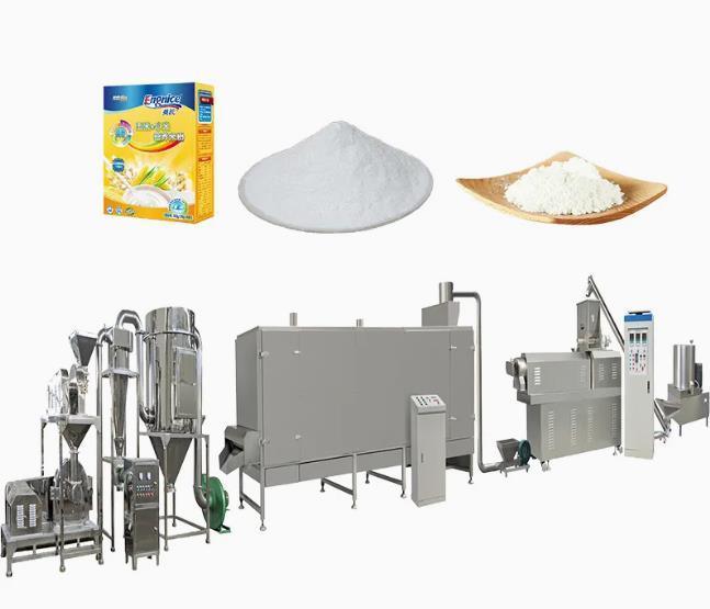 پودر پودر تغذیه ای کاملا اتوماتیک ماشین اکسترودر / دستگاه غذا برای پخت غذا