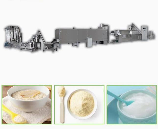 دانه های تغذیه پودر برنج پودر اکسترودر مواد غذایی / خط تولید