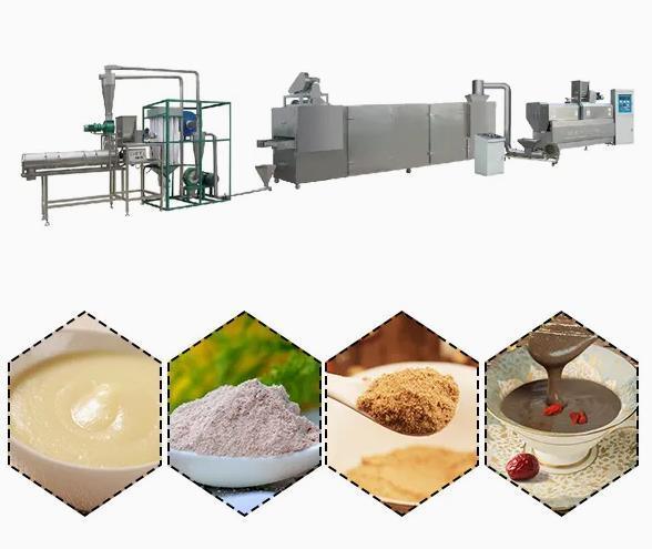 دستگاه اکسترودر غذای پودری تغذیه ای از جنس استنلس استیل برای فروش اکسترودر دو پیچه