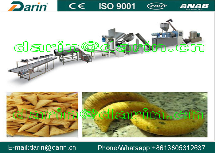 سفارشی 3D اسنک پلت ماشین آلات 200-260kg / H مثلث Roung لوله حلقه پیاز