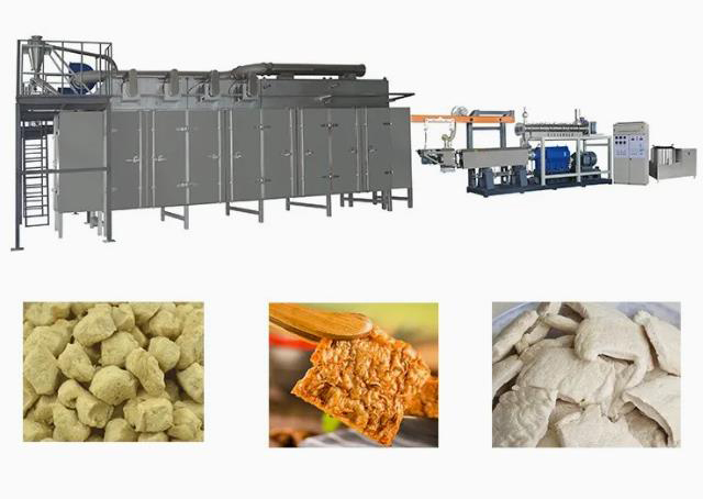 ماشین اکسترودر خودکار سویا از فولاد ضد زنگ برای اکسترود پروتئین گیاهی