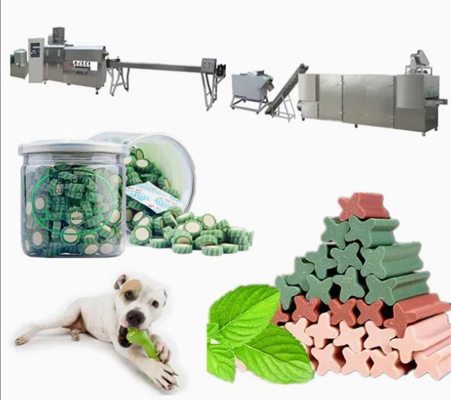 دستگاه اکسترودر تجهیزات پردازش غذا با اشکال مختلف سگ جویدن اسنک