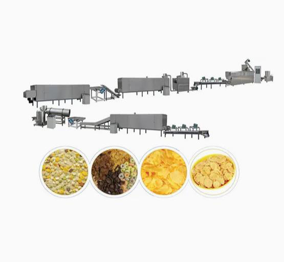 300-350 کیلوگرم / ساعت خط تولید ذرت دانه ای، دستگاه اکسترودر snack snack