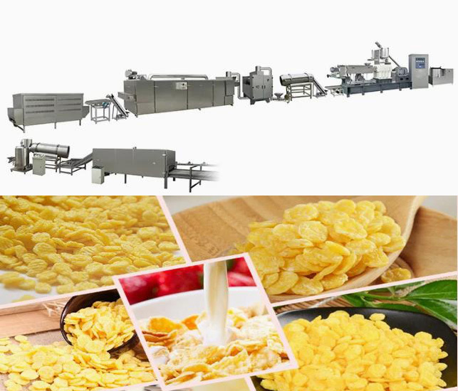 خط تولید اکسترودر اسنک استیل ضدزنگ برای غلات / دانه ذرت