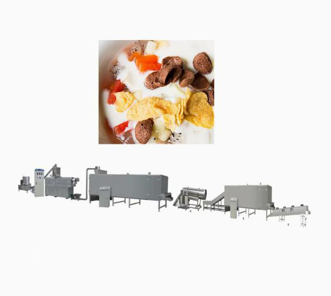 خط تولید حلقه های میوه صبحانه / ذرت غلات ذرت فلیکس با استاندارد CE
