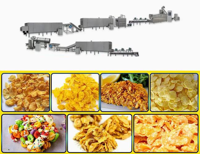 دانه های ذرت صنعتی ساخت ماشین آلات / چیپس چیپس مواد غذایی غذای آماده پرس شیرین خط تولید