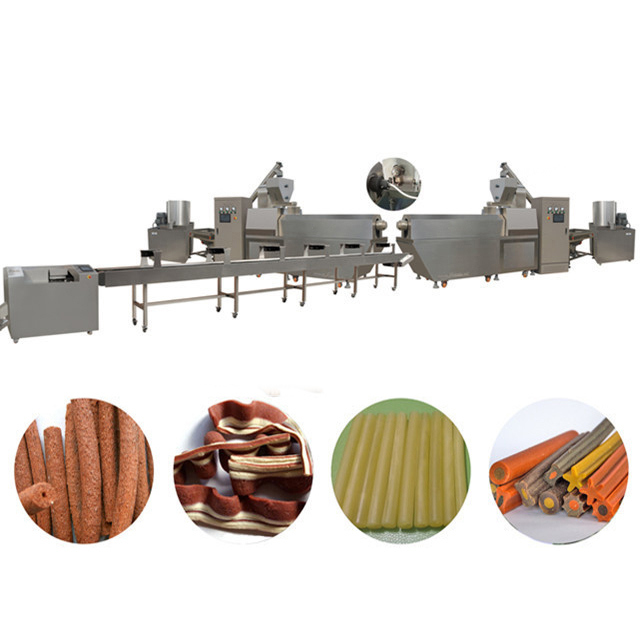 سگ کوچک استخوان درمان اسنک مواد غذایی خط تولید مواد غذایی، دستگاه غذا خوردن سگ پیچ خورده